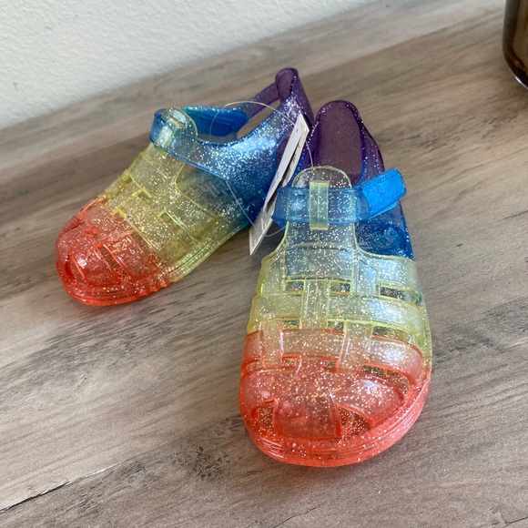 NWT GAP Rainbow Jelly Sandals 6T - Picture 5 of 10